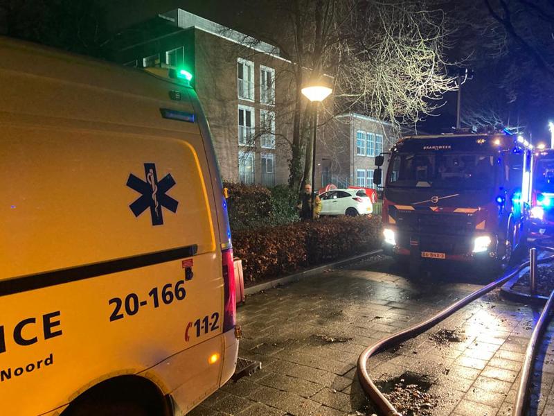 Ambulance en Brandweer aanwezig bij incident