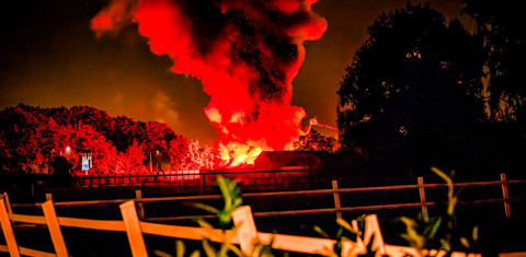 Loodsbrand aan de Koepel in Bergen op Zoom