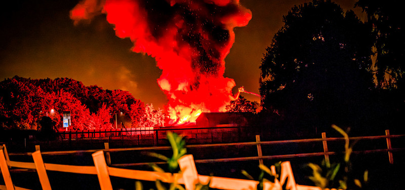 Loodsbrand aan de Koepel in Bergen op Zoom