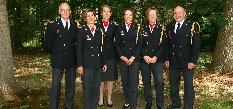 Groepsfoto in uniform