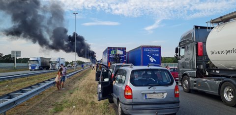 brand op snelweg